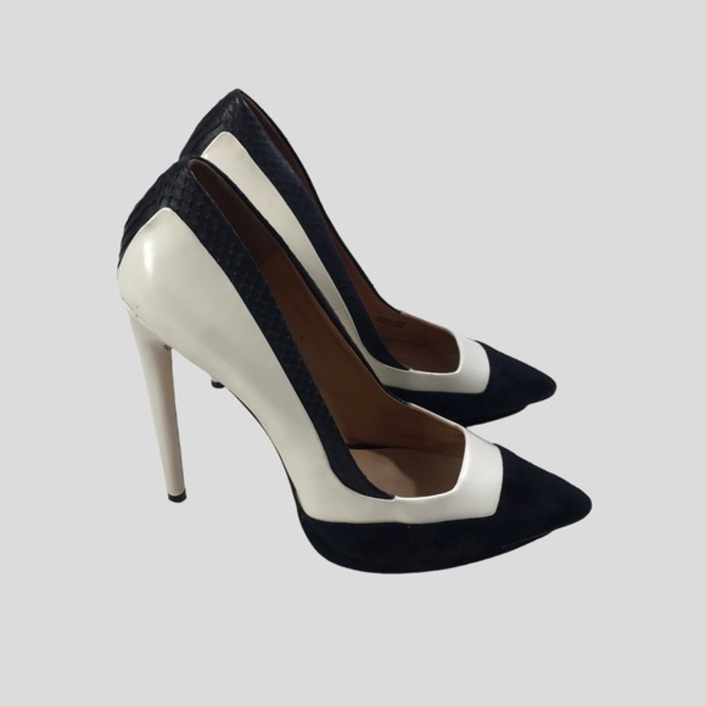 L.A.M.B. Black and White "Janey" Pumps size 10